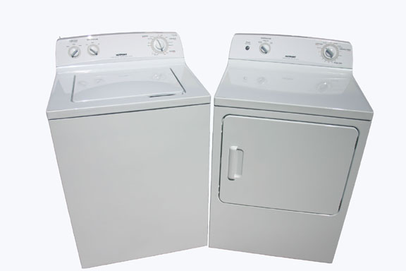 White washer and dryer set
